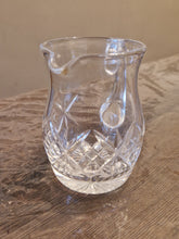 Load image into Gallery viewer, Vintage small cut crystal milk jug creamer
