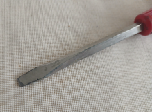 Load image into Gallery viewer, Vintage Stanley Flat Head Screwdriver 19.5cm Slotted Tip Hand Tool Red Handle England
