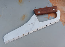 Load image into Gallery viewer, Vintage YAX Japanese Stainless Steel Meat Frozen Food Saw Rosewood Handle Boxed
