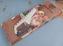 Load image into Gallery viewer, Vintage YAX Japanese Stainless Steel Meat Frozen Food Saw Rosewood Handle Boxed
