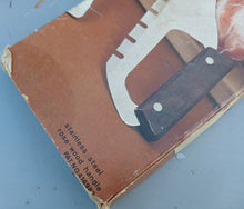 Load image into Gallery viewer, Vintage YAX Japanese Stainless Steel Meat Frozen Food Saw Rosewood Handle Boxed
