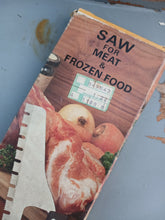 Load image into Gallery viewer, Vintage YAX Japanese Stainless Steel Meat Frozen Food Saw Rosewood Handle Boxed
