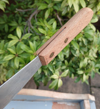 Load image into Gallery viewer, Vintage Stainless Steel Spatula Palette Knife Wooden Handle 32cm Baking Tool
