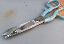 Load image into Gallery viewer, Vintage Frank Burton Sheffield Kitchen Scissors Shears Blue Handle 19cm England
