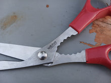 Load image into Gallery viewer, Wiltshire StaySharp 21cm Kitchen Scissors Shears Red Handle Multi Purpose
