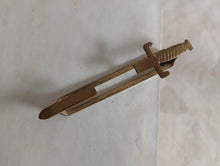 Load image into Gallery viewer, Vintage Gold Tone Sword Dagger Tie Clip Bar Military Novelty Jewellery 7.5cm
