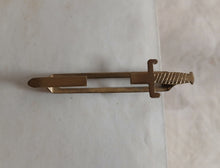 Load image into Gallery viewer, Vintage Gold Tone Sword Dagger Tie Clip Bar Military Novelty Jewellery 7.5cm
