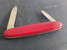 Load image into Gallery viewer, Vintage Victorinox Swiss Army Red Pocket Knife 2 Blade Folding Penknife 85mm
