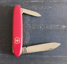 Load image into Gallery viewer, Vintage Victorinox Swiss Army Red Pocket Knife 2 Blade Folding Penknife 85mm

