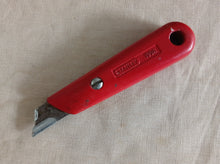 Load image into Gallery viewer, Vintage Stanley 199A Knife Red Handle Made in England Utility Hand Tool
