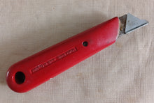 Load image into Gallery viewer, Vintage Stanley 199A Knife Red Handle Made in England Utility Hand Tool

