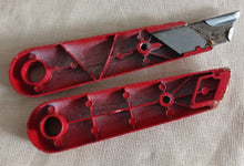 Load image into Gallery viewer, Vintage Stanley 199A Knife Red Handle Made in England Utility Hand Tool
