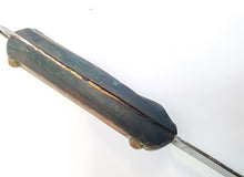 Load image into Gallery viewer, Vintage Stainless Steel Strainer Spoon Utensil, Wooden Handle, Retro Kitchenalia, 30cm Long
