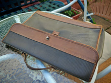 Load image into Gallery viewer, Vintage Charles Jourdan Actif Paris Leather &amp; Canvas Briefcase Document Bag
