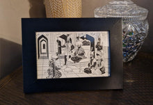 Load image into Gallery viewer, Vintage Book Plate Illustration Picture Frame Arabian Nights Queen Shahrazad
