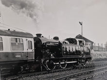 Load image into Gallery viewer, Black White Photo Locomotive Steam Engine Great Central Railway 24/11/87 69523 Rothley to Laughborou
