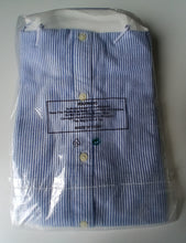 Load image into Gallery viewer, ONLY &amp; SONS Men's Blue White Striped Oxford Shirt Size S Long Sleeve New
