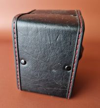 Load image into Gallery viewer, Vintage Empty Lens Case For Small Lens , Black Colour, Red Interior
