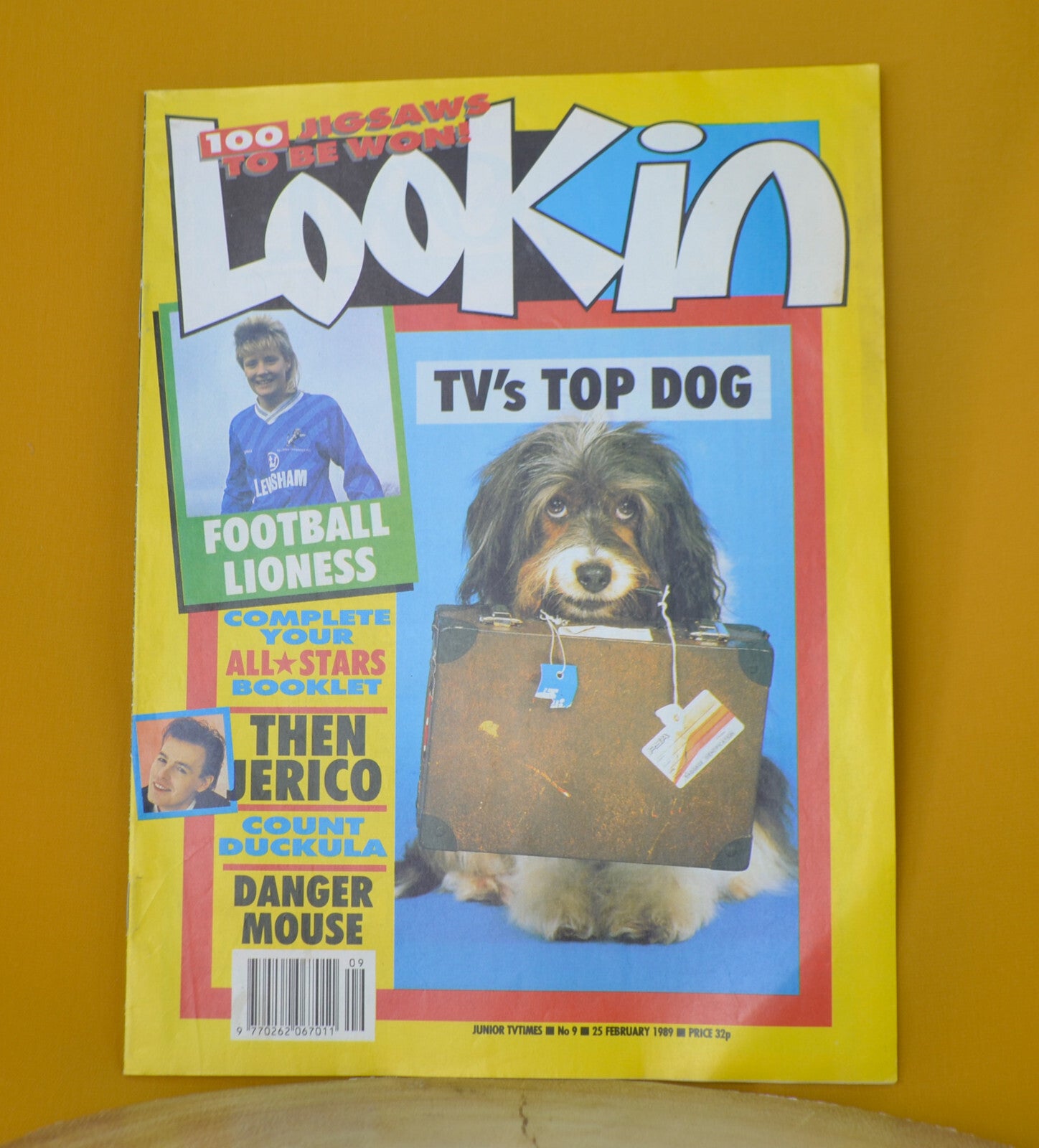VINTAGE LOOKIN MAGAZINE/COMIC 25th February 1989 No #9 - Tv’s Top Dog