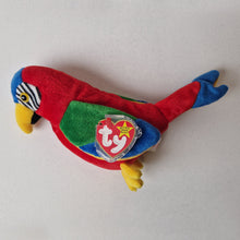 Load image into Gallery viewer, Jabber TY Beanie Baby with Tag! - 1997 Parrot Bean Bag Babies Soft Toy Plush
