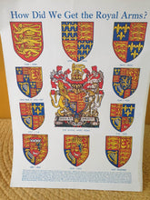 Load image into Gallery viewer, Vintage Book Plates: Royal Arms Shield Illustrations Images,  Ideal for framing or scrapbooking proj
