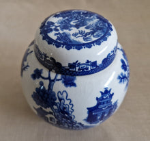 Load image into Gallery viewer, Vintage ginger jar Royal Cauldon Bristol Ironstone Willow Chinese style painted
