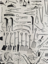 Load image into Gallery viewer, Gardening Tools &amp; Equipments Image Illustrations Vintage Drawing Image Book Plate, What is That Gard
