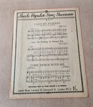 Load image into Gallery viewer, VINTAGE ORIGINAL SHEET MUSIC 1950 THE OLD PIANO ROLL BLUES HARRY ROY

