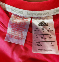 Load image into Gallery viewer, Adidas ClimaCool Pink Girls T-Shirt Size 13-14Y Large – Used
