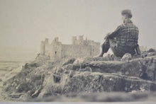 Load image into Gallery viewer, Vintage Photograph, Man Sitting By The Seaside Enjoying the Castle View ,1960s
