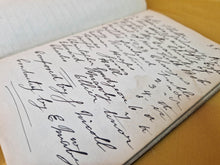 Load image into Gallery viewer, Vintage Old Church Notebook, Paper Ephemera, nice handwritten , Church clearance find, 1923-1936
