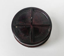 Load image into Gallery viewer, Vintage Bakelite Plastic Shoe Polish Pot Round Brown 4.5cm Collectible
