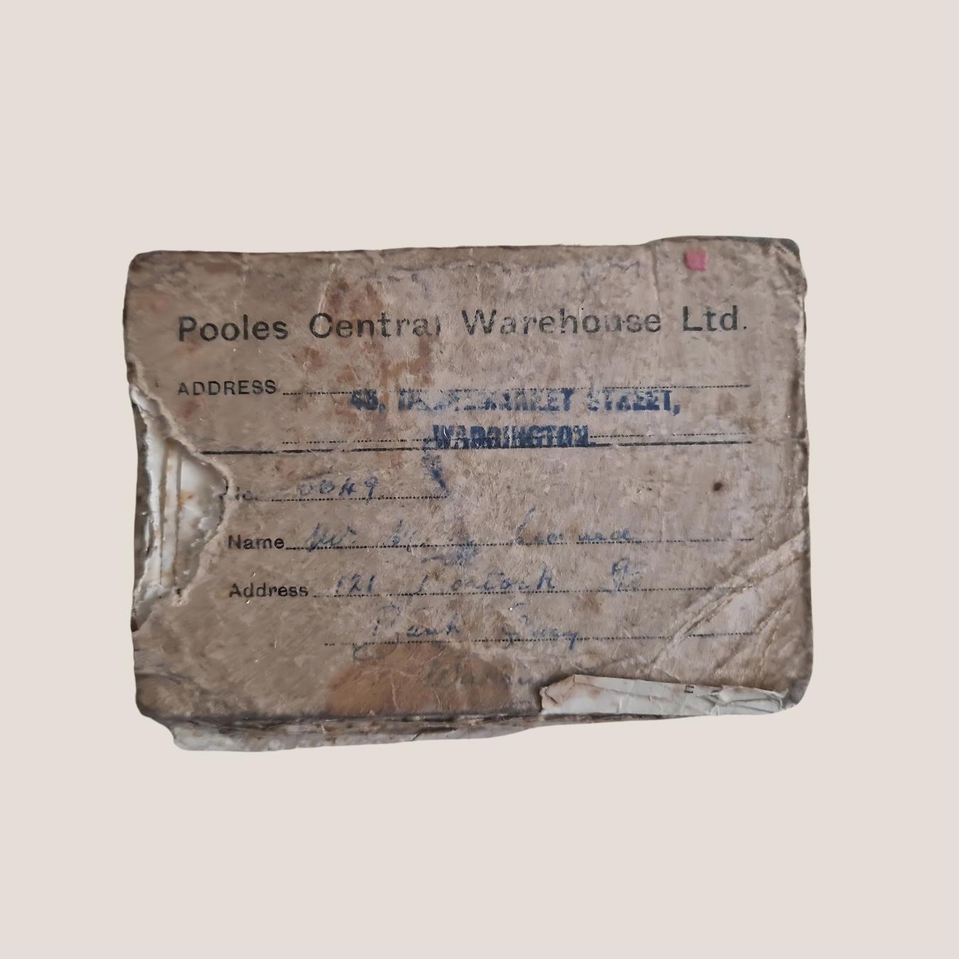 Vintage ephemera: Old Hire Purchase Reciept Book With Recepts, Poole Central Warehouse Ltd, 1951 - 1