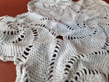 Load image into Gallery viewer, 2 x Rare Crochet Doily Ornamental Round Table Place Mats , Blue Colour, Genuine
