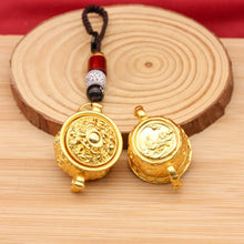 Load image into Gallery viewer, Chinese Style Zodiac Cornucopia Keychain Rotatable Special Pattern Chinese Style Lucky Pendant Crafts Exquisite
