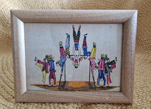 Load image into Gallery viewer, Book Plate Print Picture Frame Carnival Circus Acrobat Performers wooden frame
