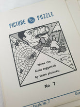 Load image into Gallery viewer, Vintage PICTURE PUZZLES No.7 PGP Party Game Publishers 50s Retro
