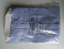 Load image into Gallery viewer, ONLY &amp; SONS Men's Blue White Striped Oxford Shirt Size S Long Sleeve New
