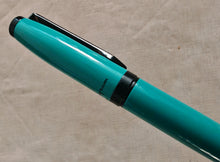 Load image into Gallery viewer, Platignum Studio Ballpoint Pen , Turquoise , Black Ink , 13.5cm , Used
