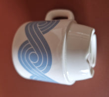 Load image into Gallery viewer, Vintage Wedgwood Hotelware Small Size Coffee Cup , Blue Pattern on white
