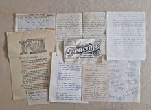 Load image into Gallery viewer, 9 x vintage ephemera: Religious  Paper, Hand Written Poems, Old letter, Old Advert, Signatures on ol

