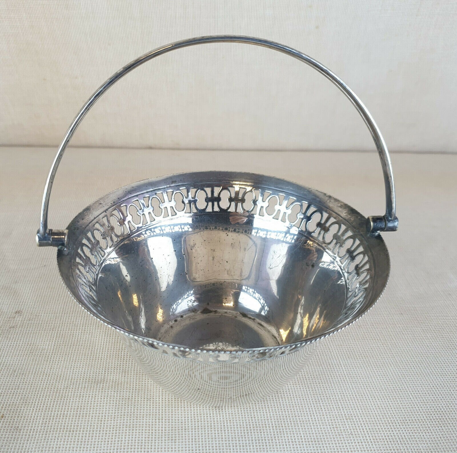 S.J.L. & Co leviathan B10 EPNS plate basket, Bon Bon Sweet Dish