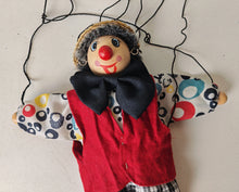 Load image into Gallery viewer, Vintage Handmade Clown Marionette Puppet - Collectible
