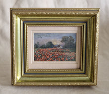 Load image into Gallery viewer, Original George V Postcard In Frame Dated 1913 with 1/2 Penny Stamp Poppy Flower
