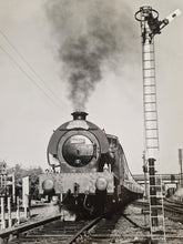 Load image into Gallery viewer, Black White Photo Locomotive Steam Engine Great Central Railway 25/10/87 68009 Stands In Loughboroug
