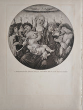 Load image into Gallery viewer, Vintage Double-Sided Art Book Plate , Head of St. Sebastian / Madonna Angels
