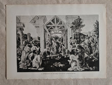 Load image into Gallery viewer, Vintage Double-Sided Book Plate , Adoration of the Magi &amp; Self-Portrait Detail
