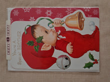 Load image into Gallery viewer, Vintage Unused Christmas Card , You’re a Special Brother , Cute Elf Design NEW
