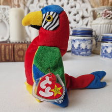 Load image into Gallery viewer, Jabber TY Beanie Baby with Tag! - 1997 Parrot Bean Bag Babies Soft Toy Plush
