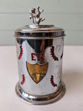 Load image into Gallery viewer, Vintage Royal Commemorative Tea Caddy Canister - Silver with Royal Portraits
